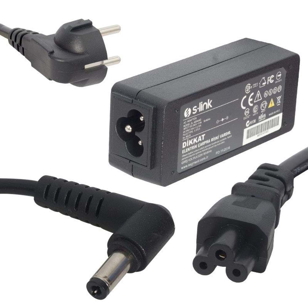 S-link SL-NBA440 40W 19V 2.15A 5.5*2.5 Asus Notebook Standart Adaptör