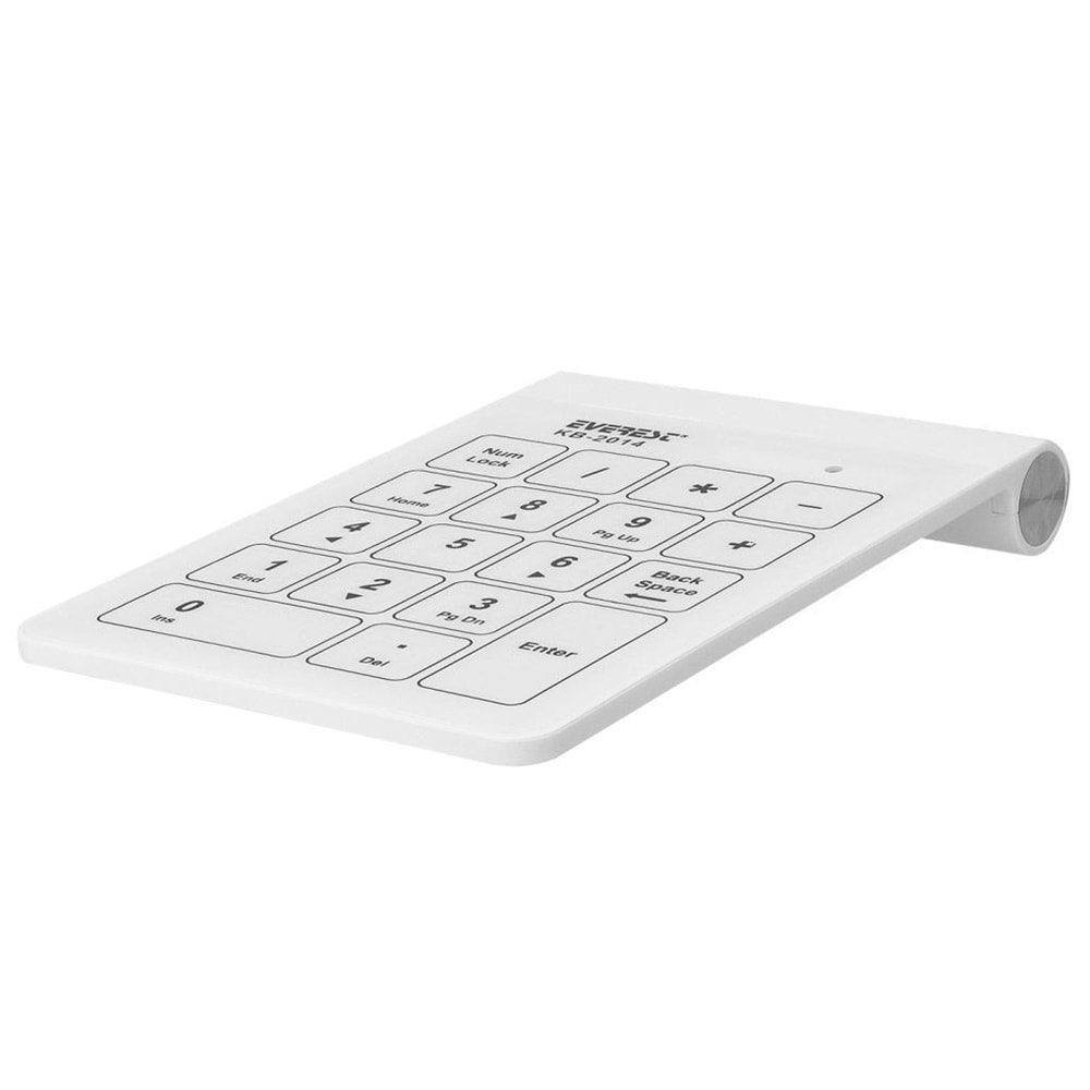 Everest KB-2014 Beyaz USB Dokunmatik Numerik Standart Klavye