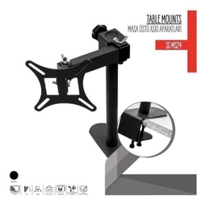 Silver Crest SC-MS24 Lcd Led Monitör Askı Aparatı, 10-24