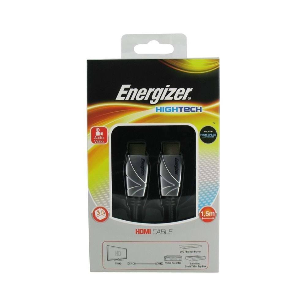 Energizer LCAEHHAA15 HDMI 1.5m 8K 60Hz 4K 120Hz Ultra 7680P/1080P PVC Kablo