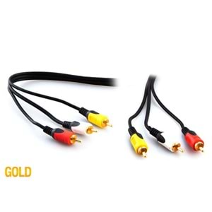 NBTech 5 Metre 1.kalite Stereo 3.5mm To 2 Rca Kablo Aux 5.1 Ses Sistemi Kablosu