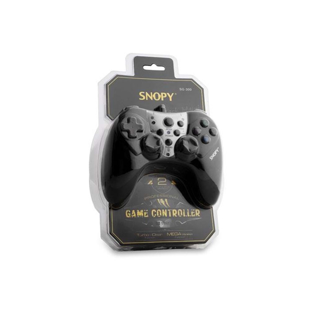 Snopy SG-300 PC Siyah USB 1.8m Kablo Joypad