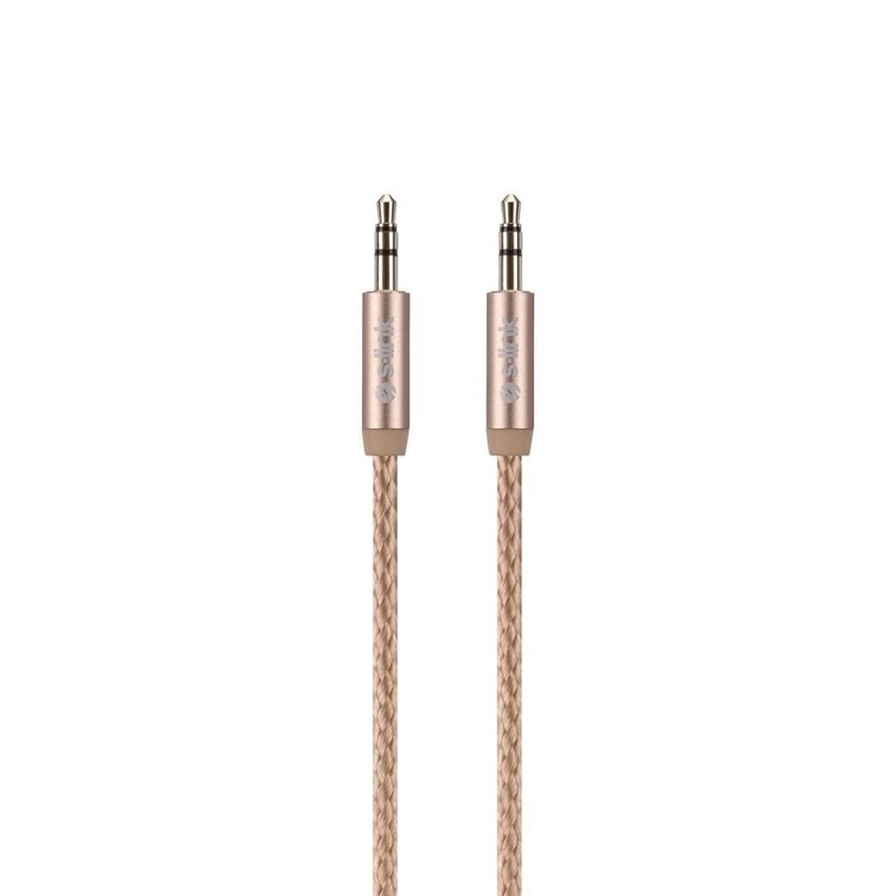 S-link Swapp SW-C1 1m Stereo 3.5 to 3.5 Gold Stereo Kablo