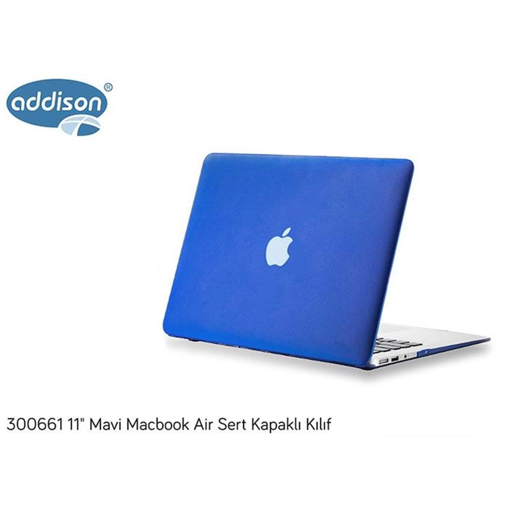 Addison 300661 11 Mavi Macbook Air Sert Kapaklı Kılıf