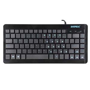 Everest KB-410 Siyah USB Türkçe Q Mini Klavye