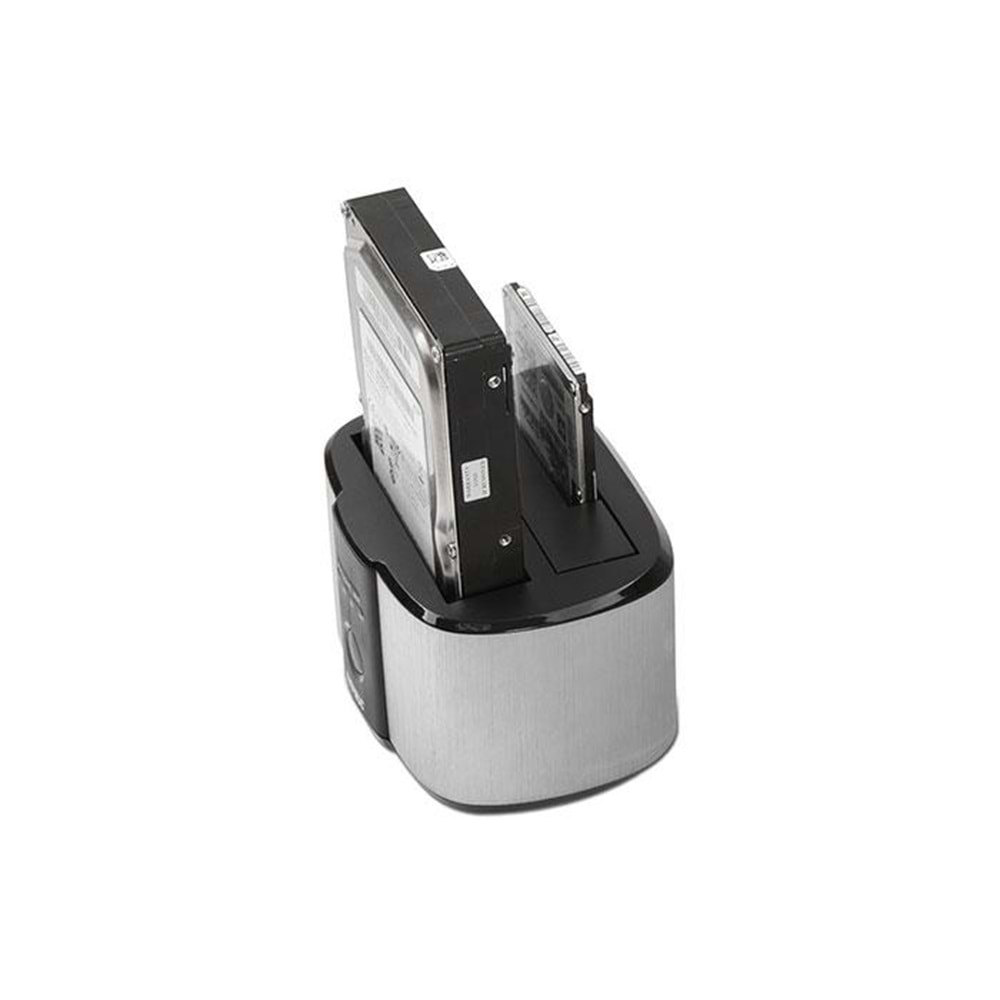 Everest HD3-540 2.5/3.5 İkili USB3.0 SATA III 6Gbps 4TB/6TB/8TB Clone Docking Harddisk Kutusu