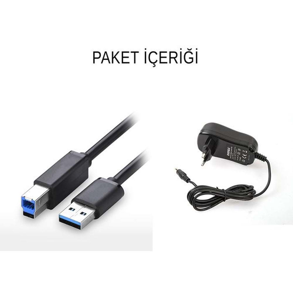 Everest HD3-540 2.5/3.5 İkili USB3.0 SATA III 6Gbps 4TB/6TB/8TB Clone Docking Harddisk Kutusu