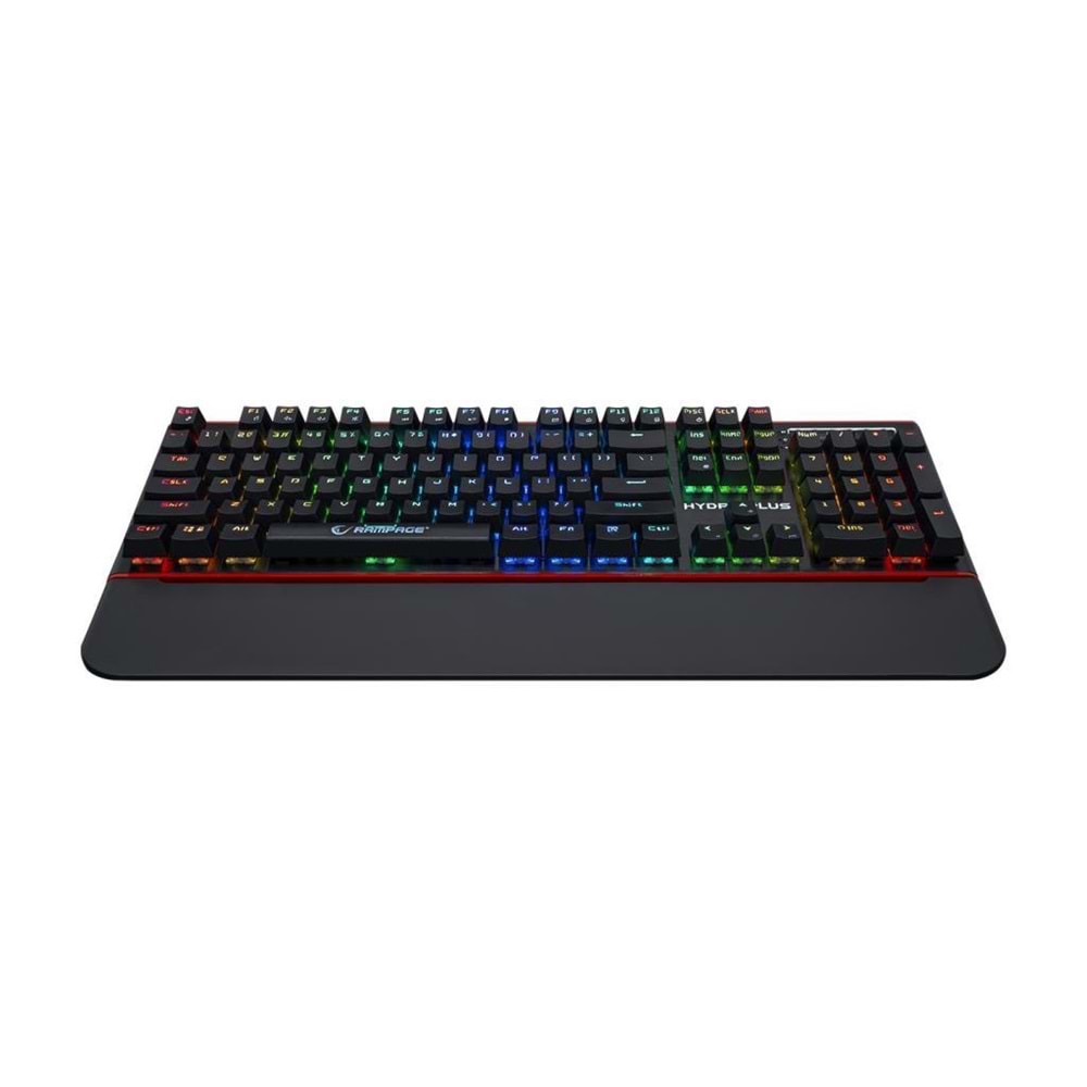 Rampage Hydra R6 Plus Full RGB Blue Switch Ses Portlu Türkçe Q Mekanik Klavye (Kutu Hasarlı OUTLET)