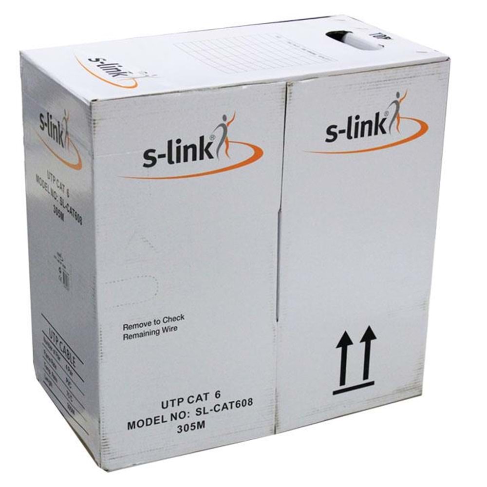 S-link SL-CAT608 305m Gri Utp CAT6 Kablo