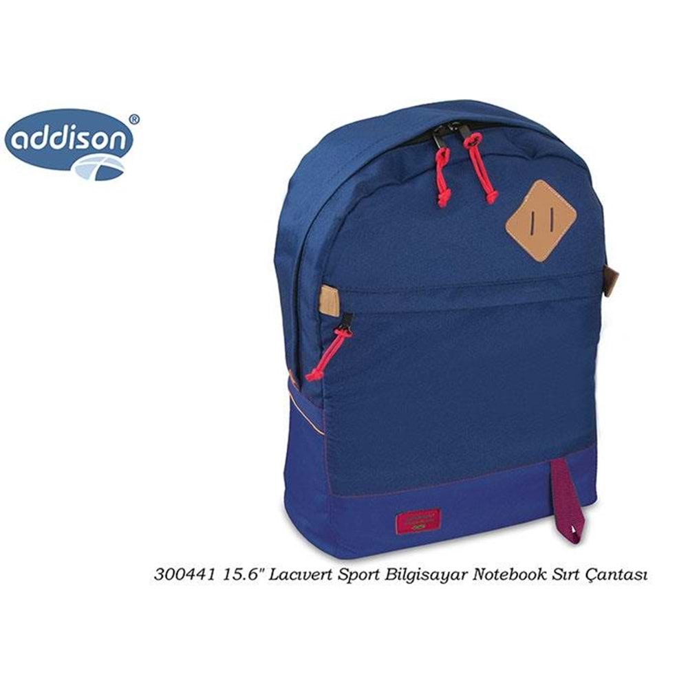 Addison 300441 15.6 Lacivert Sport Bilgisayar Notebook Sırt Çantası