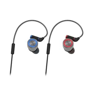 Rampage SN-J8 ELEGANT Mobil Telefon Uyumlu Metal Kulak içi Gri Mikrofonlu Kulaklık