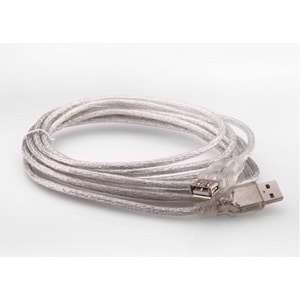 S-link SL-AF2003 Usb2.0 3m Şeffaf Uzatma Kablo