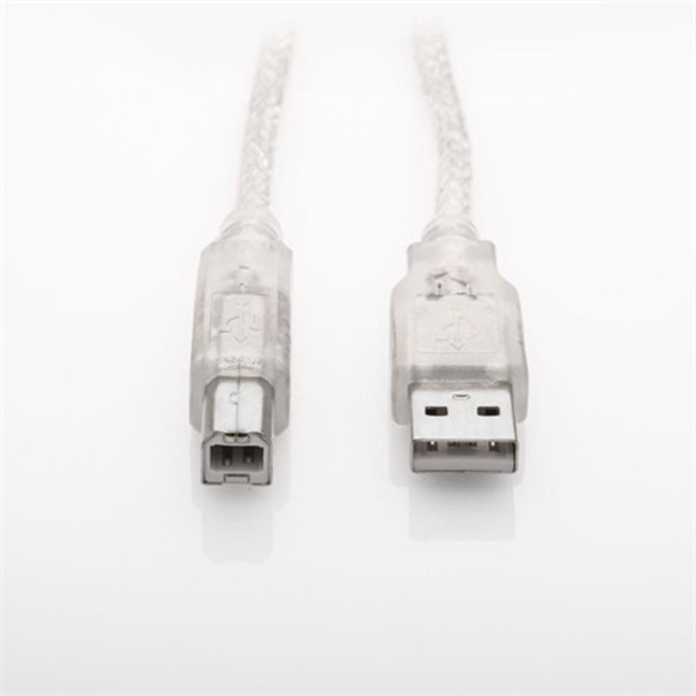 S-link SL-U2015 Usb2.0 1.5m Şeffaf Yazıcı Kablosu