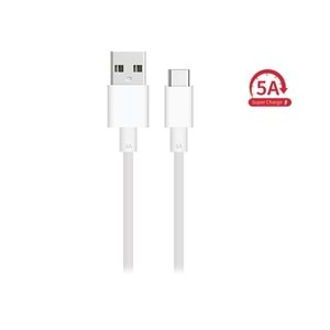 Hytech HY-X480 5A Usb 3.1 to Type-C 1m Beyaz Süper Hızlı Data+Şarj Kablosu