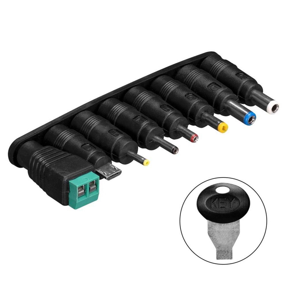 S-link SL-128C 3V/4,5V/5V/6V/7,5V/9V/12V 1A 12W (5.5*2.1) 8 Uçlu Adaptör