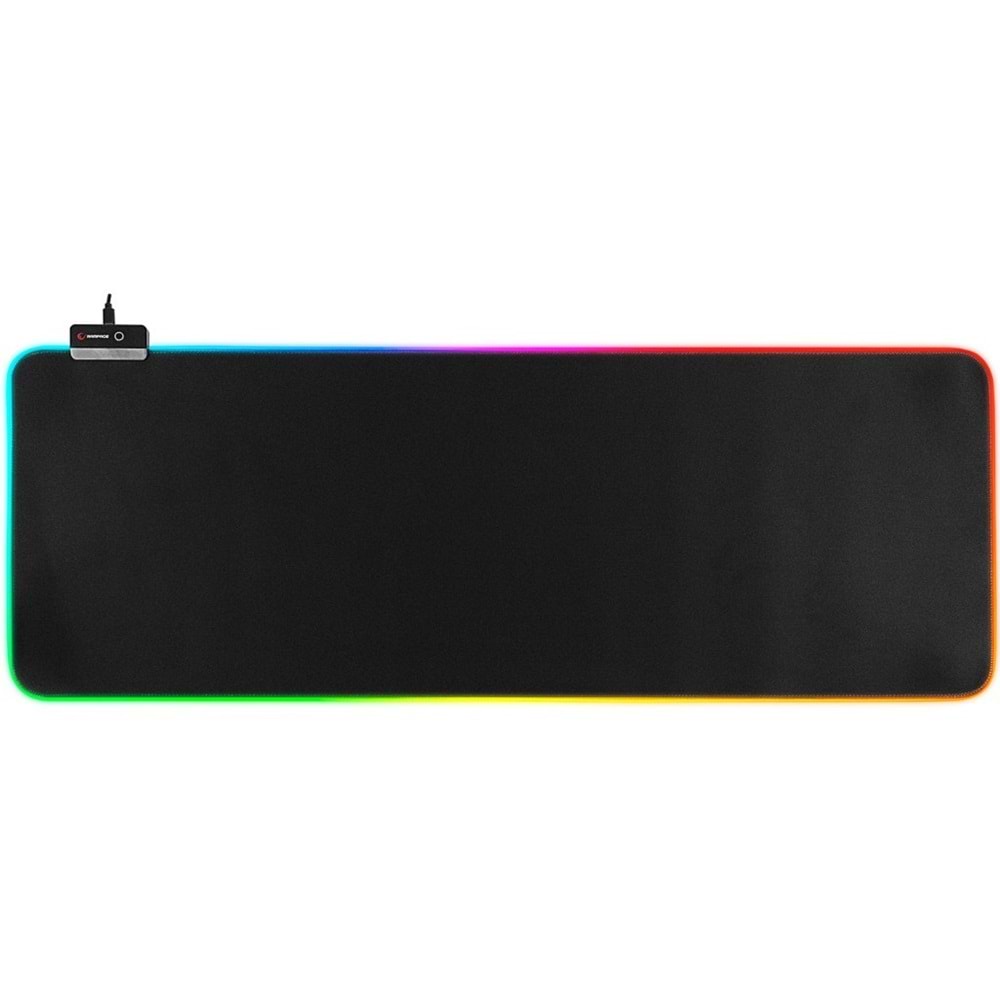 Rampage Pulsar RGB XL (MP-22) Siyah 300*800*3mm RGB Ledli Gaming Mouse Pad (OUTLET-Kutu hasarlı)