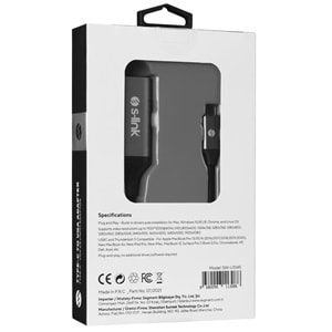 S-link SW-U5145 Gri Metal Type-C to VGA Adaptör (PC için)