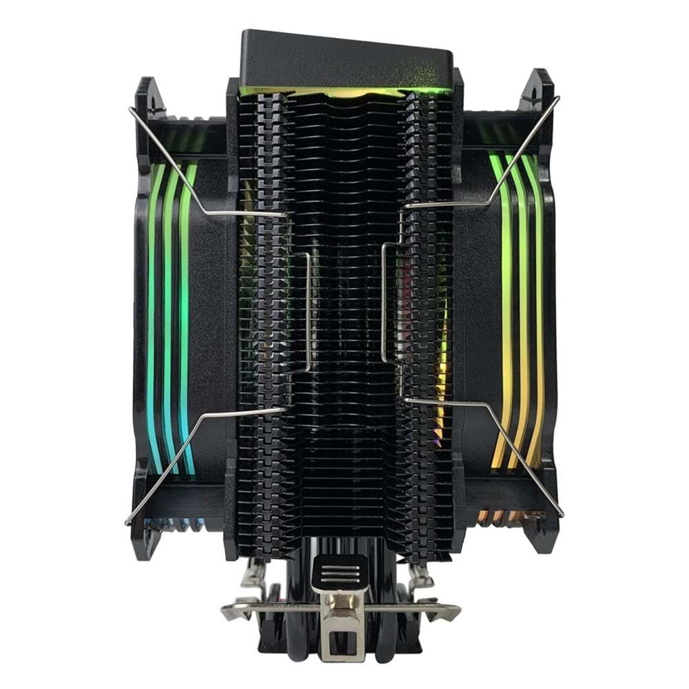 Rampage OCTAGON C60 Siyah 57CFM 1800RPM 2x12cm ARGB AM5/LGA1700 Uyumlu Hava Soğutmalı CPU Fan