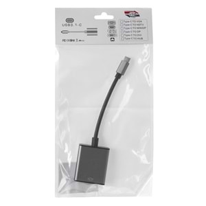 Hytech HY-USBC53 1080P Metal Type-C to VGA Adaptör, Type C Vga Çevirici (PC İçindir)