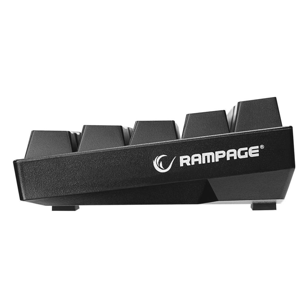 Rampage KB-RX63 B-ATOM Siyah Bluetooth RGB Backlight RED SWITCH US Layout English 63 Tuşlu Mini Gaming Oyuncu Klavyesi