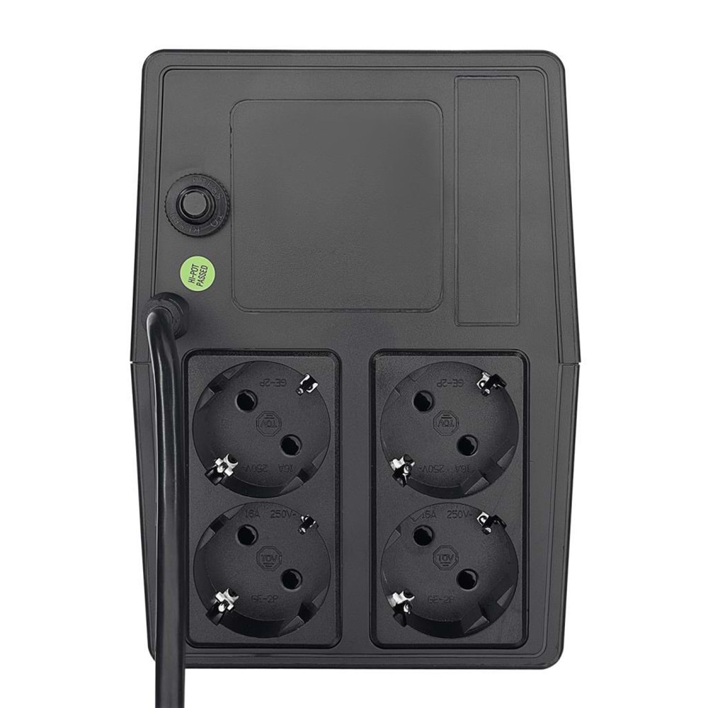 S-link VIGOR U2000 2000VA 12V9Ah*2 1200W LCD Ekranlı Siyah Line-Interactive Kesintisiz UPS Güç Kaynağı (OUTLET)