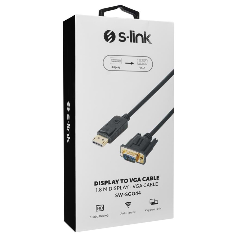 S-link SW-SGG44 Display to VGA 1.8m Kablo