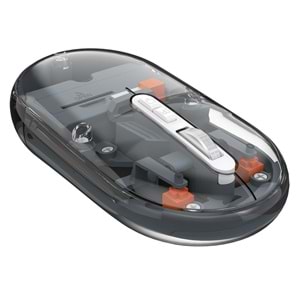 Everest SM-BT29 Glassy Usb Gri Transparan 2in1 Bluetooth ve 2.4GHz Kablosuz Mouse