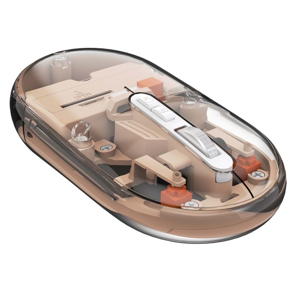 Everest SM-BT29 Glassy Rose Gold Transparan 2in1 Bluetooth ve 2.4GHz Kablosuz Mouse