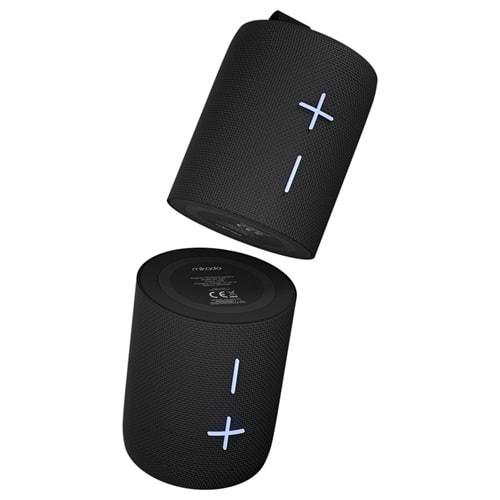 Mikado MD-51BT Cyclone Siyah 20W 1800mAh + 1800mAh TF-AUX-TWS-IPX6 Mıknatıslı Bluetooth Hoparlör