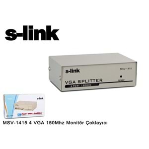 S-link MSV-1415 4 VGA 150Mhz Monitör Çoklayıcı
