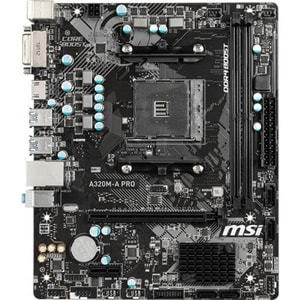 MSI A320M-A Pro AMD A320 3200MHz DDR4 mATX Anakart
