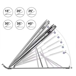 NBTech ADS-AL05 Alüminyum Ayarlı Laptop Macbook Notebook Yükseltici Tutucu Stand