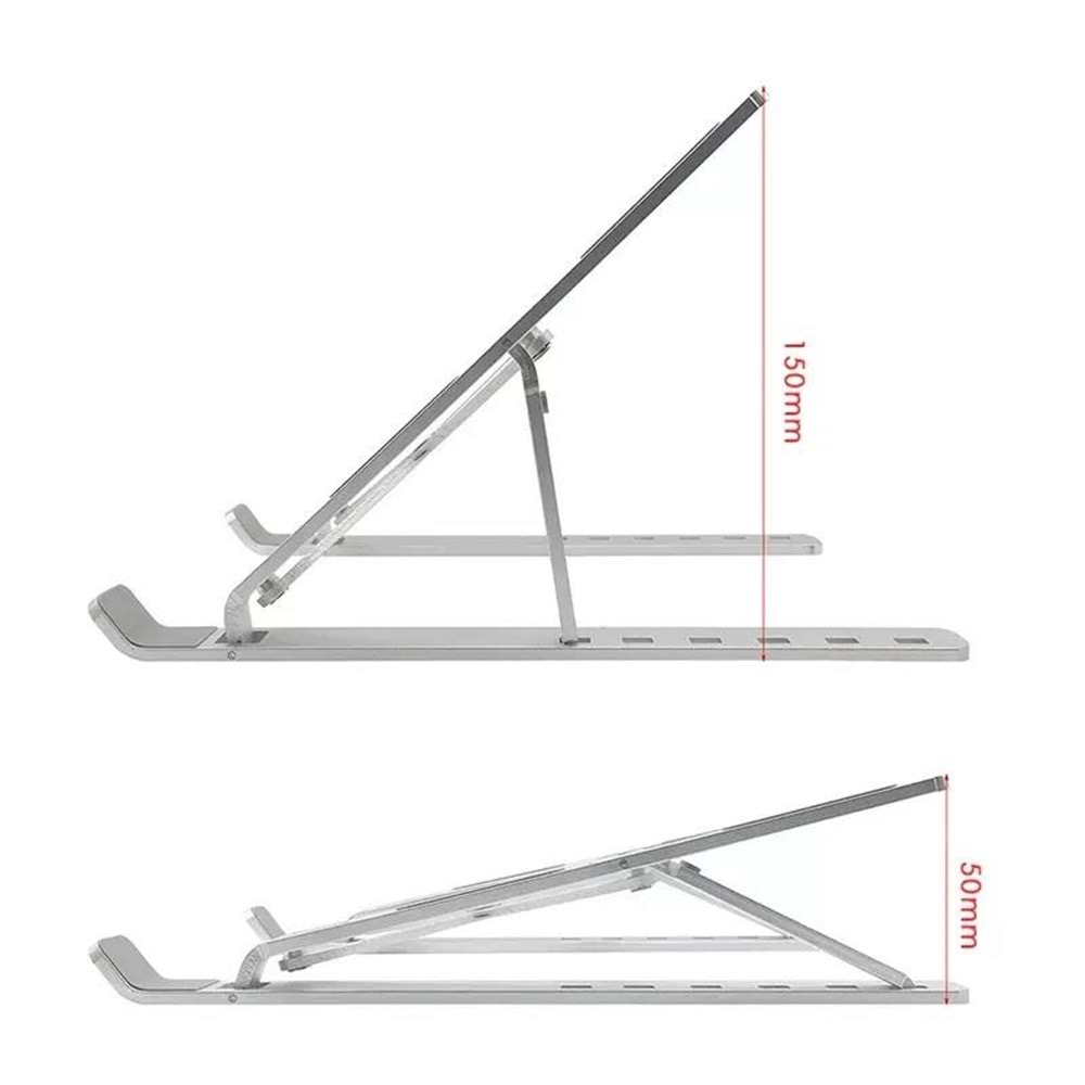 NBTech ADS-AL05 Alüminyum Ayarlı Laptop Macbook Notebook Yükseltici Tutucu Stand