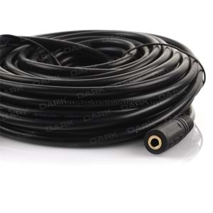 Dark 10 Metre 3.5mm Stereo Ses Uzatma Kablosu (3.5mm Dişi - 3.5mm Erkek) (DK-CB-AUEXTL1000)