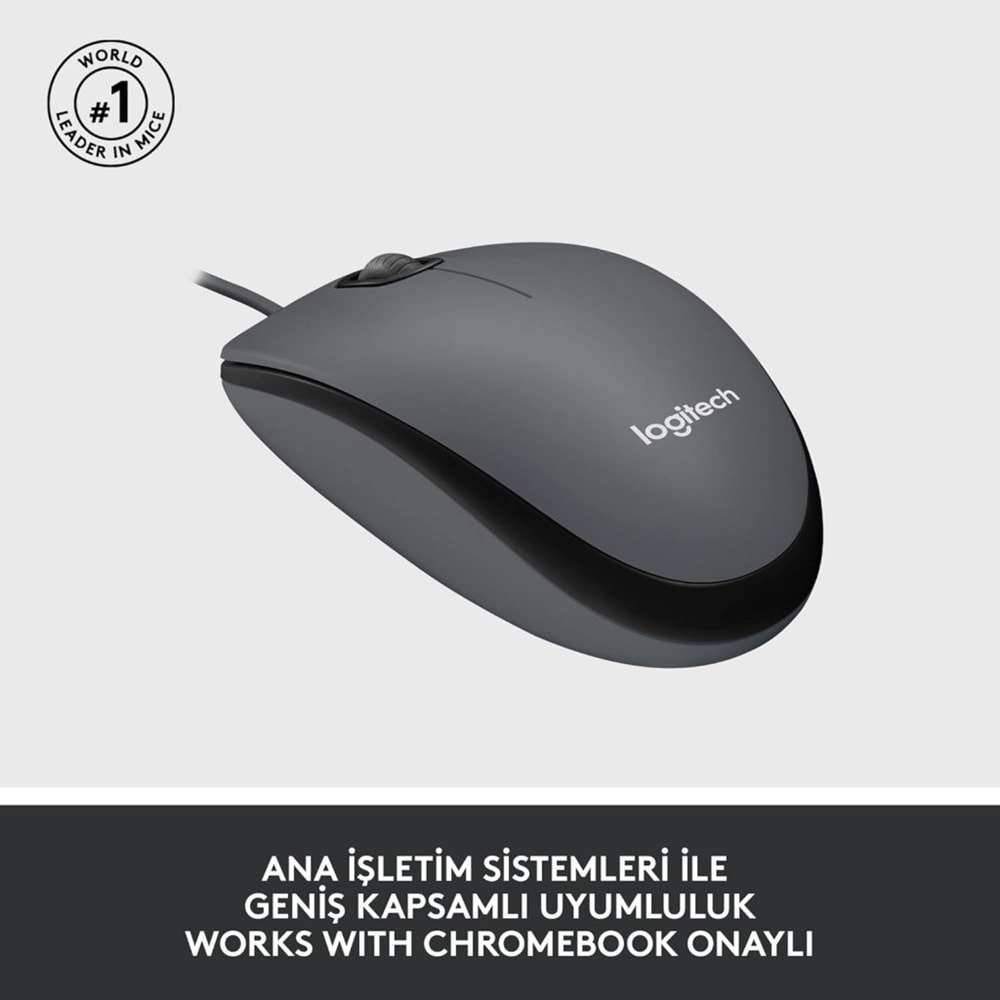 Logitech B100 Siyah Kablolu USB Mouse 910-003357