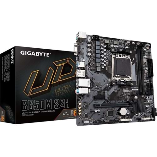 Gigabyte B650M S2H AMD AM5 DDR5 Micro ATX Anakart