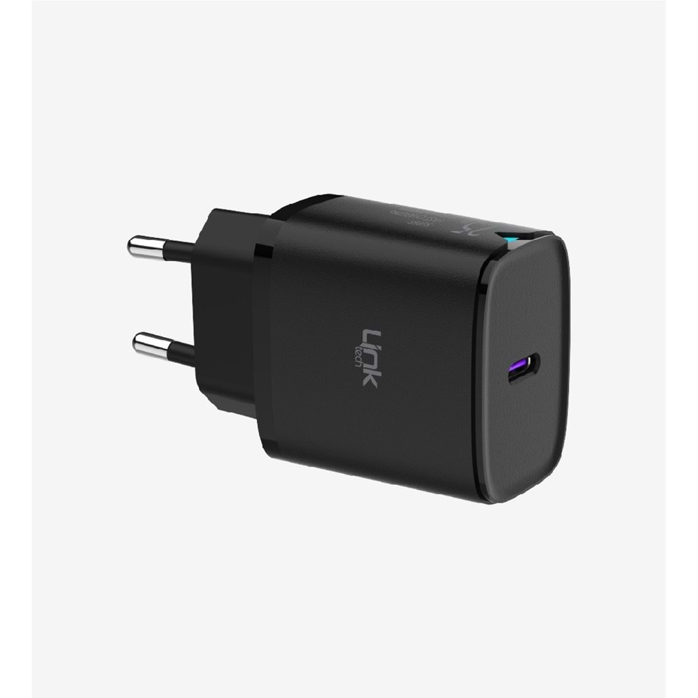 LinkTech C311 Siyah Safe Tip-C Kablolu PD3.0 25W Hızlı Şarj Cihazı