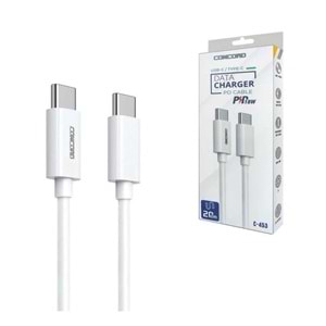 Concord C-453 18W TYPE-C to TYPE-C 20CM Powerbank Kablosu