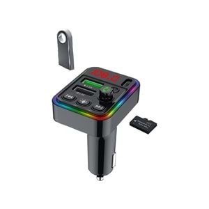 Concord C-617 Bluetooth 5.1 2xUSB Desteği Çift 5V 3.1A RGB Bluetooth Fm Transmitter