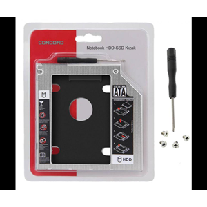 Concord C-856 SATA to SATA 9.5mm Notebook Ekstra Hdd Yuvası Cady