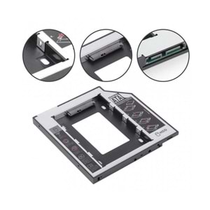 Concord C-856 SATA to SATA 9.5mm Notebook Ekstra Hdd Yuvası Cady
