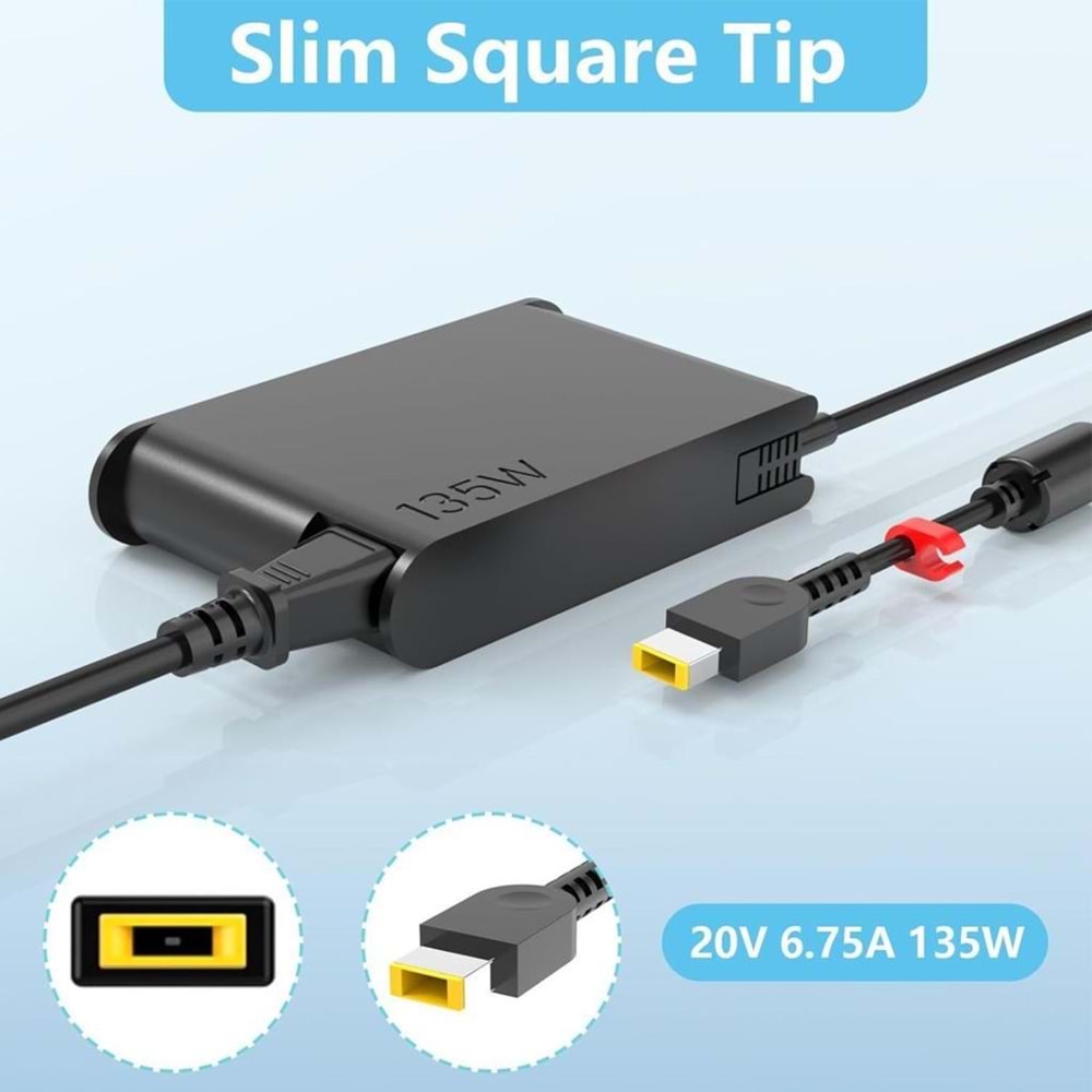 FAST C113 20V 6.75A 135W Lenovo Notebook Şarj Adaptör(USB Tip)