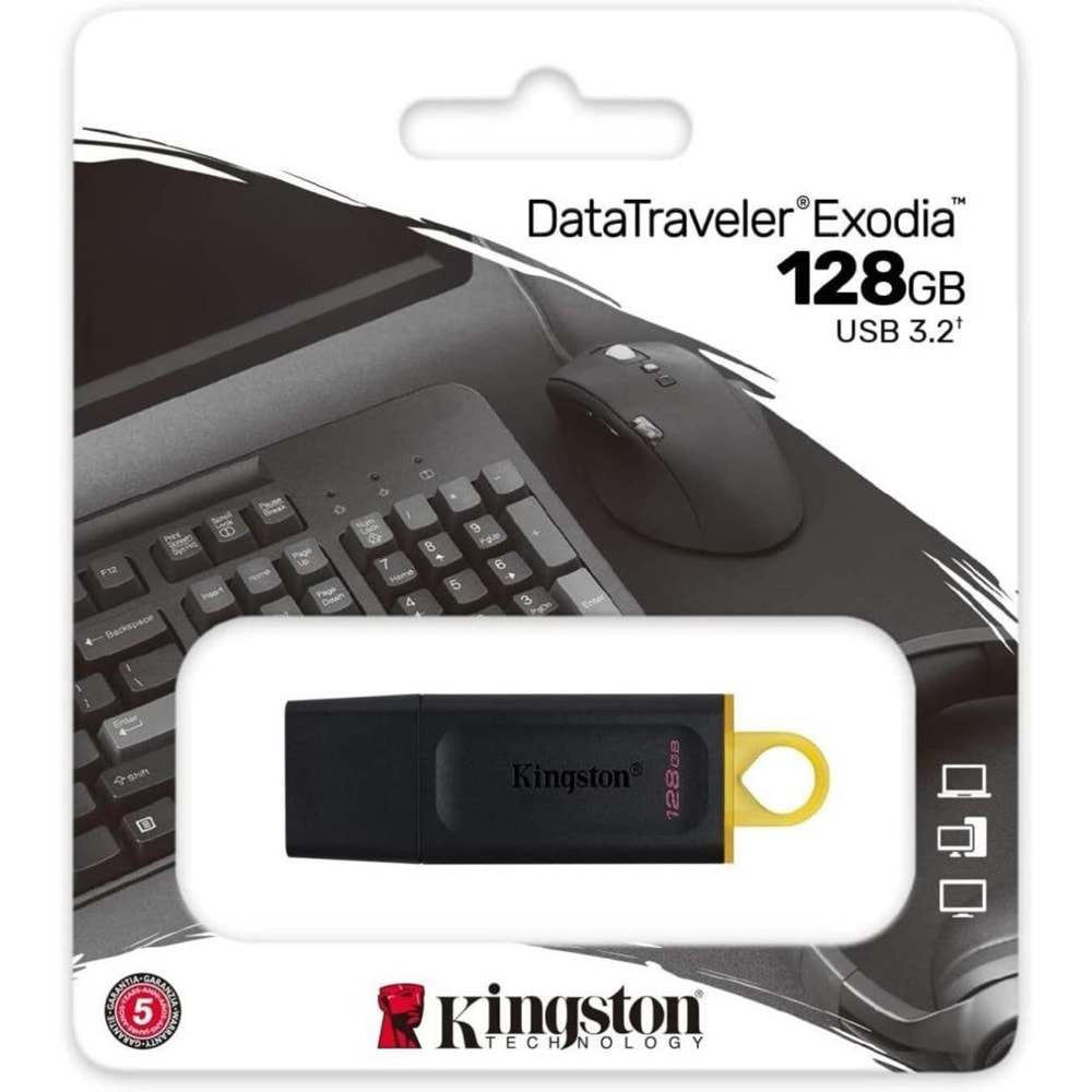 Kingston 128GB USB3.2 DataTrvEx USB Bellek DTX/128GB
