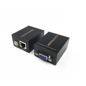 Dark 60 metre CAT6 Network Üzerinden VGA Uzatıcı, VGA Extender, Cat6 VGA Görüntü Aktarma DK-HD-EXV1