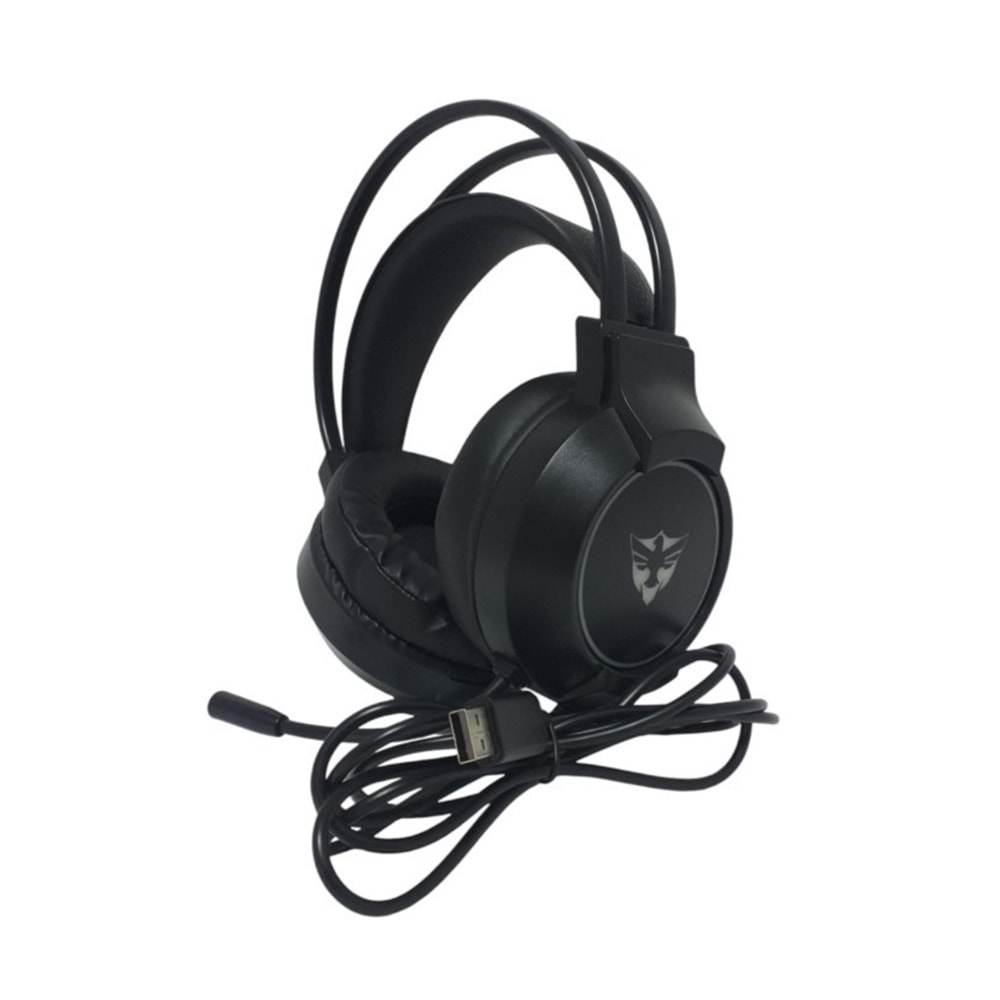 YILIMA G609 Siyah USB 7.1 Surround RGB Işık Efektli Gaming Oyuncu Mikrofonlu Kulaklık, 7.1 Kulaklık, 7.1 Oyuncu Kulaklığı