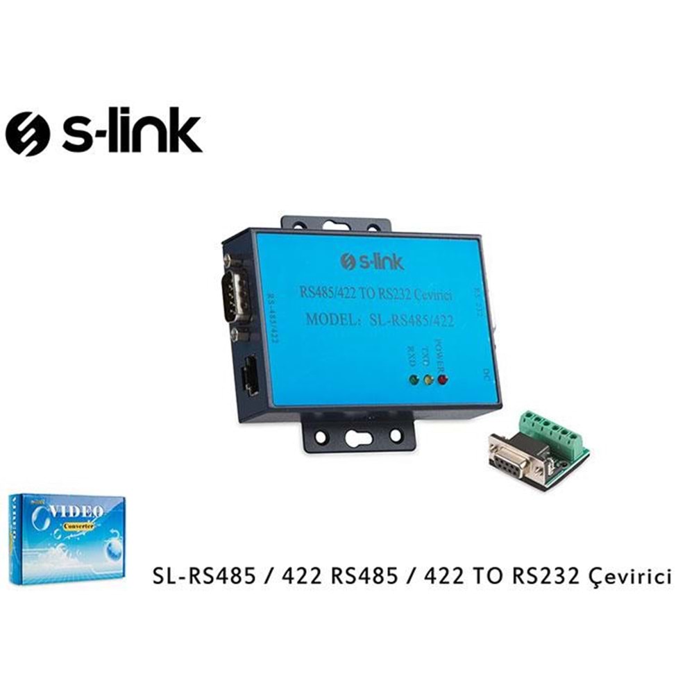 S-Link Sl-Rs485-55 Rs232 To Rs485/ Rs422 5Km Çevirici