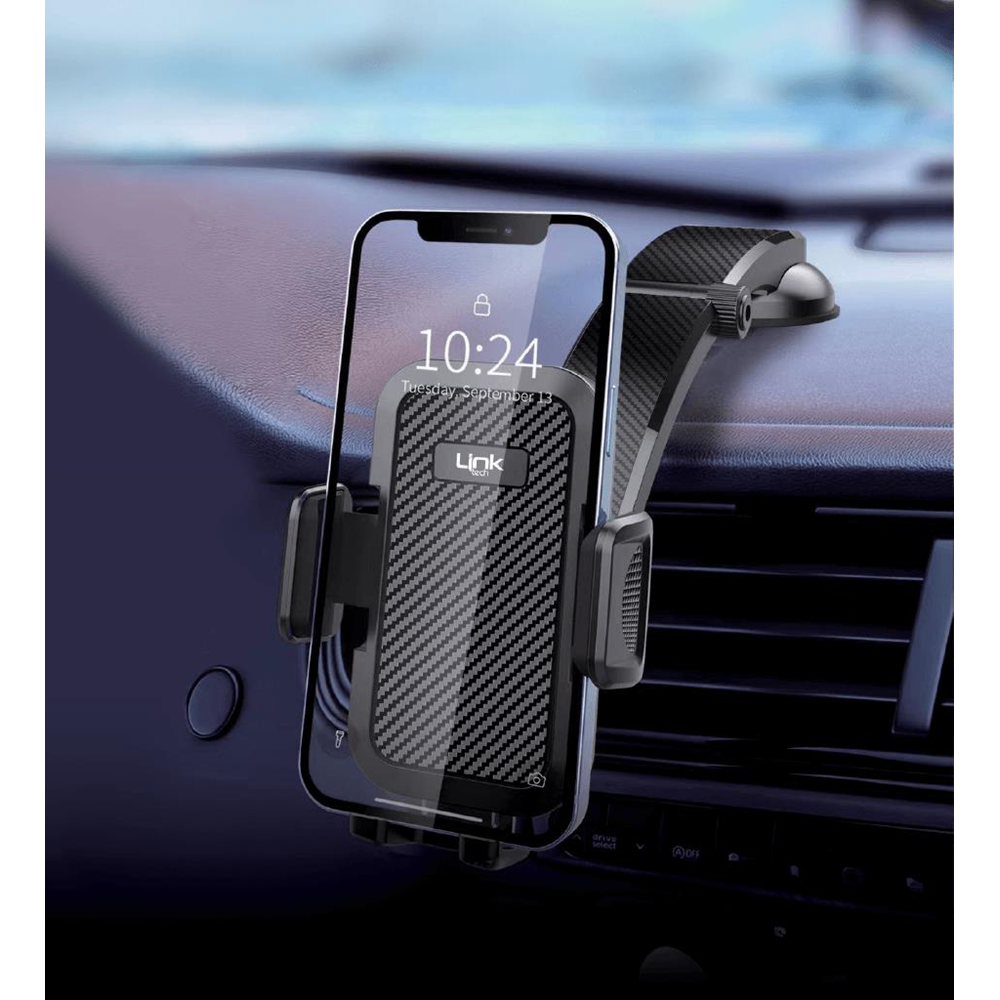 LinkTech H768 Araç İçi Telefon Tutacağı Vantuslu Ayarlanabilir