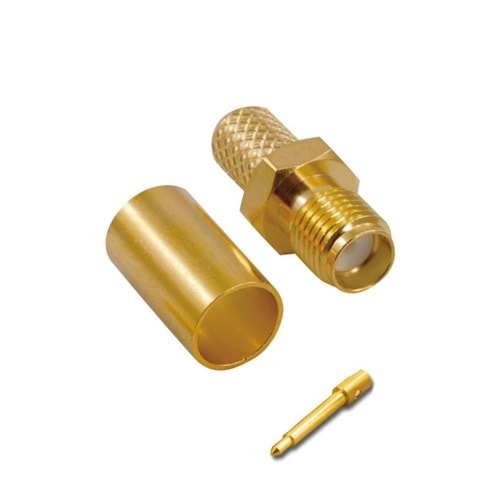 PrimeX PX-LMR240 UPTECH SMA Dişi Sıkmalı Konnektör, SMA Konnektör