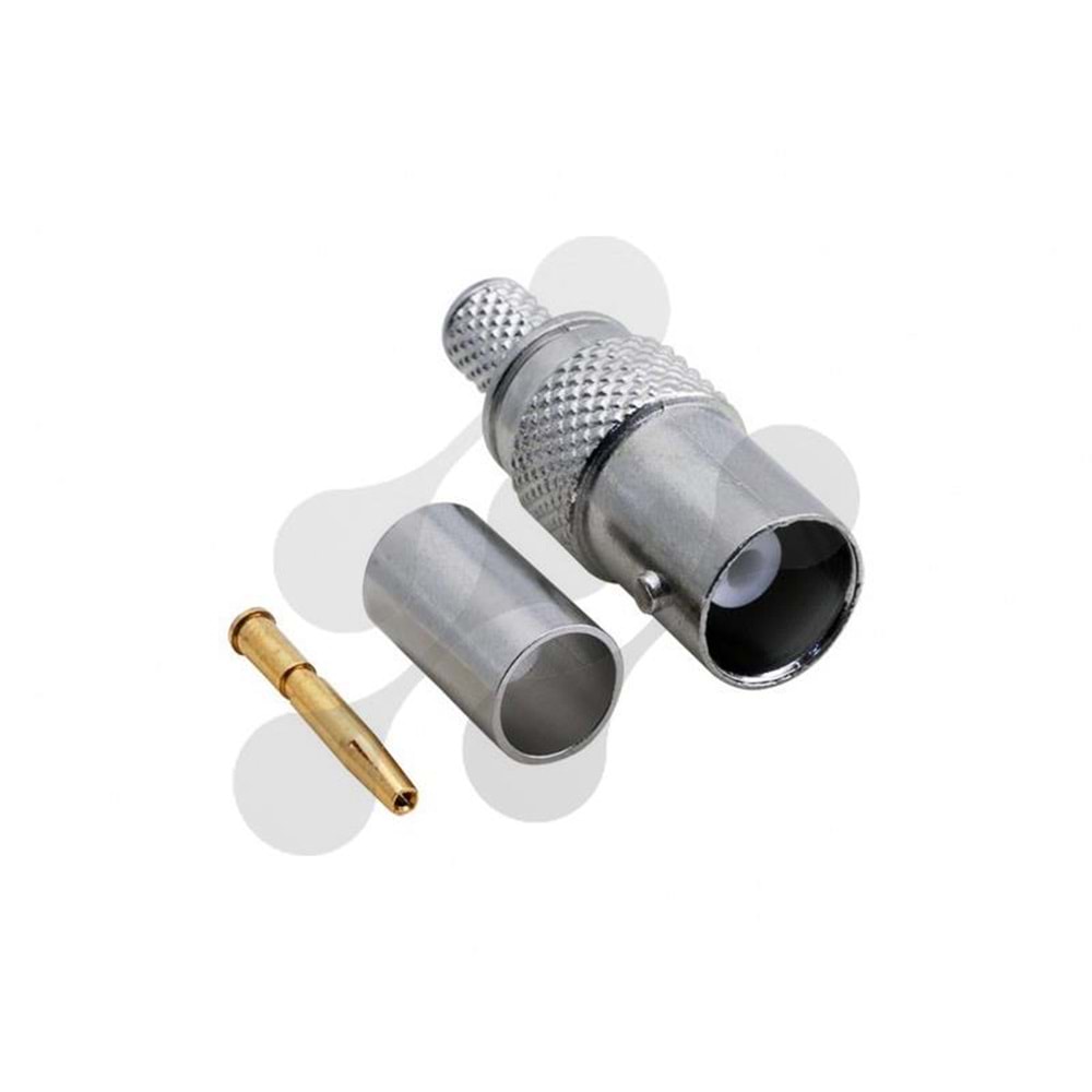 UPTECH BNC Dişi Sıkmalı Konnektör - RG6 (1 Adet)