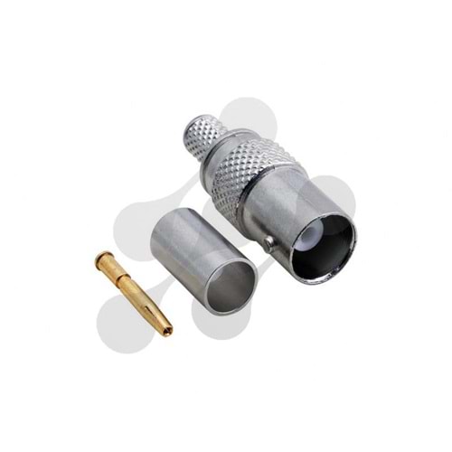 UPTECH BNC Dişi Sıkmalı Konnektör - RG6 (1 Adet)